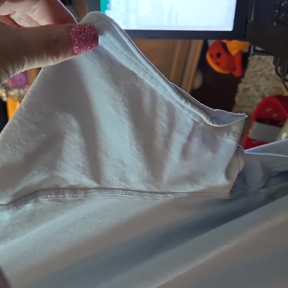 Light Blue Short Sleeve Tee with Relaxed Fit and Crew Neck, Free People - Picture 4 of 7